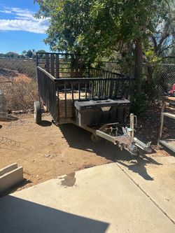 single-axle utility/landscape trailer