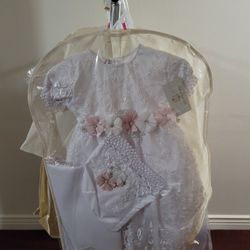 Vestido De Bautismo/ Girls Baptism Dress 