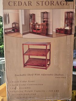 Cedar Storage Shelf