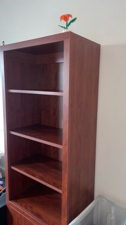 Book case with bottom cabinet