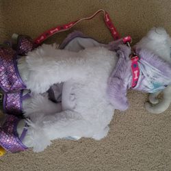 Build A Bear Christmas Reindeer Roller Skating Plush Stuffed Animal Doll