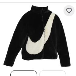 nike faux fur jacket