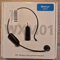 Bietrun WXM01 UHF Wireless Microphone Headset
