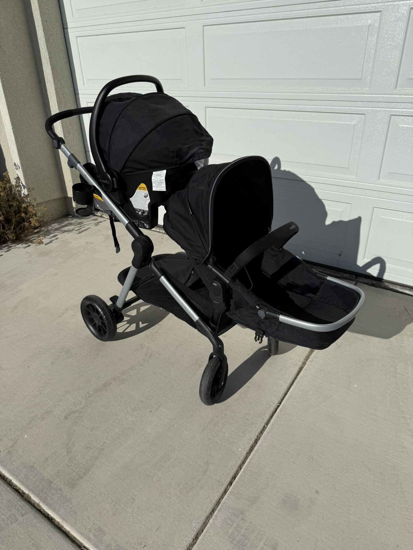 Evenflo Travel System with Double Stroller & Car Seat