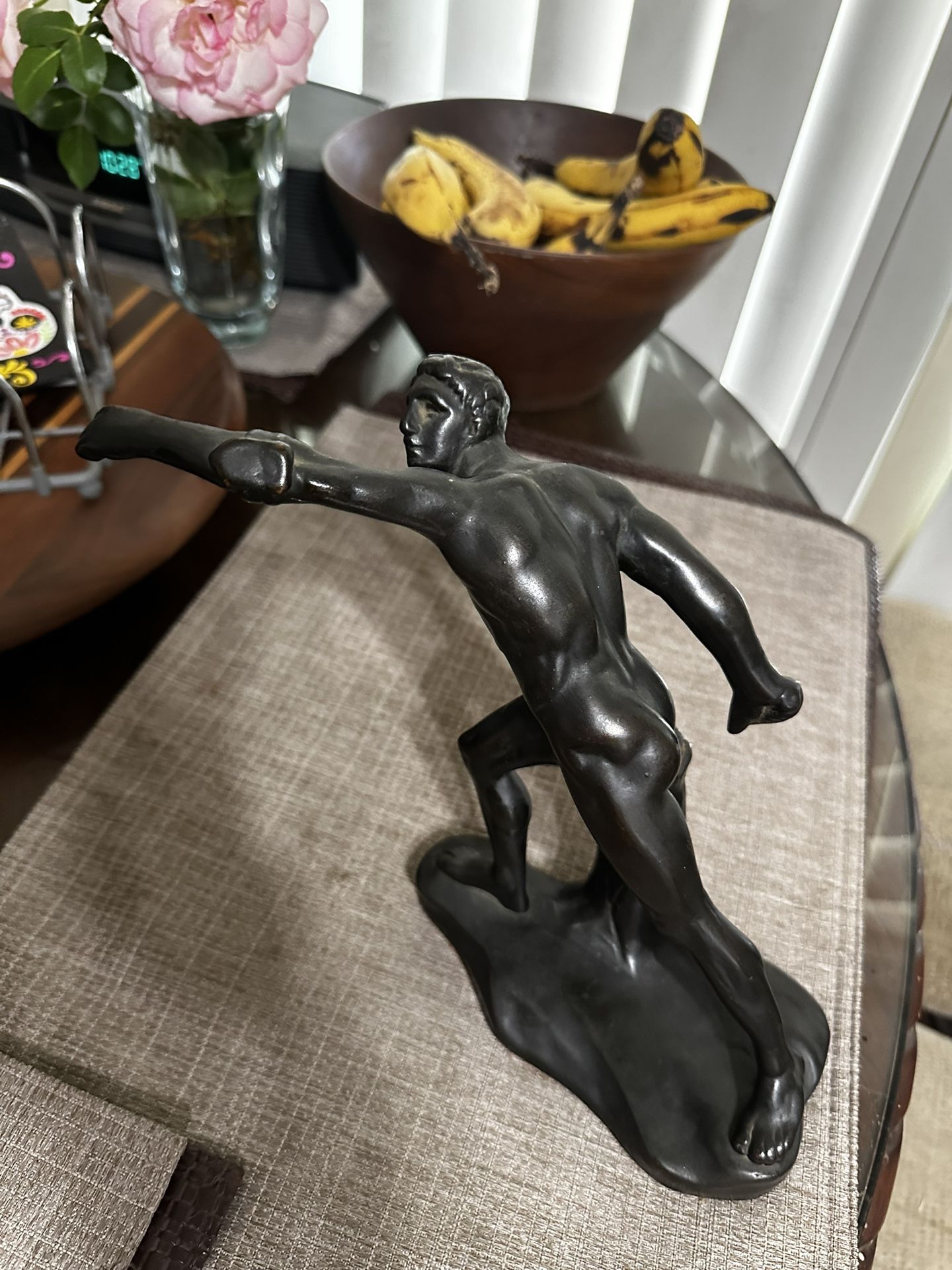 Vintage Male  Nude Statue Figure 