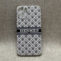 Black Monogram Phone Case
