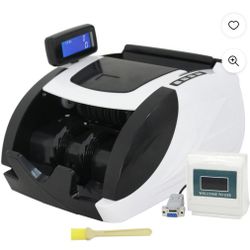 Money Bill Counter Machine Cash Counting Bank Counterfeit Detector Checker UV MG