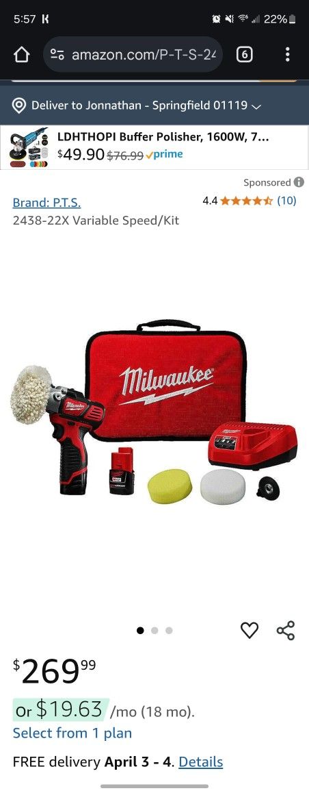 Milwaukee Polisher/Sander