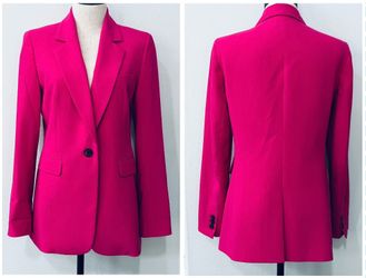 women’s Bar III fuchsia pink button blazer EUC - size 6