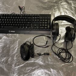 MSI KEYBOARD/HEADPHONE/MOUSE