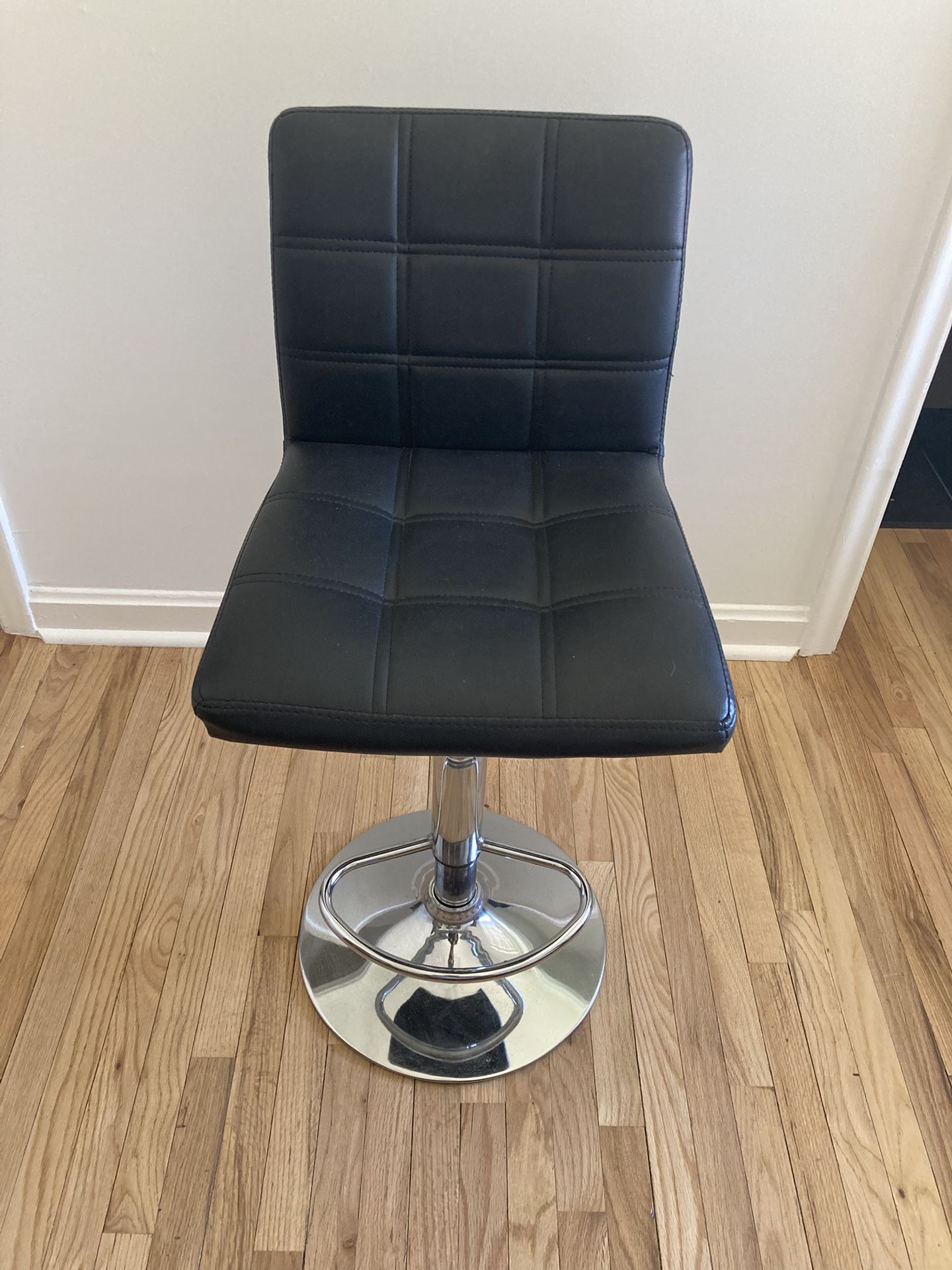 Leather Swivel Stool