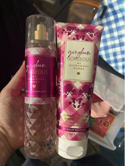 Bath & body works gingham gorgeous set