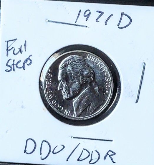 1971 D 5F. S. BU DDO/DDR Nickel