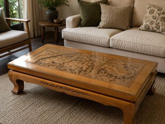 Teak coffee table