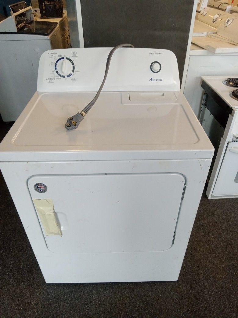 Amana electric dryer with warranty 