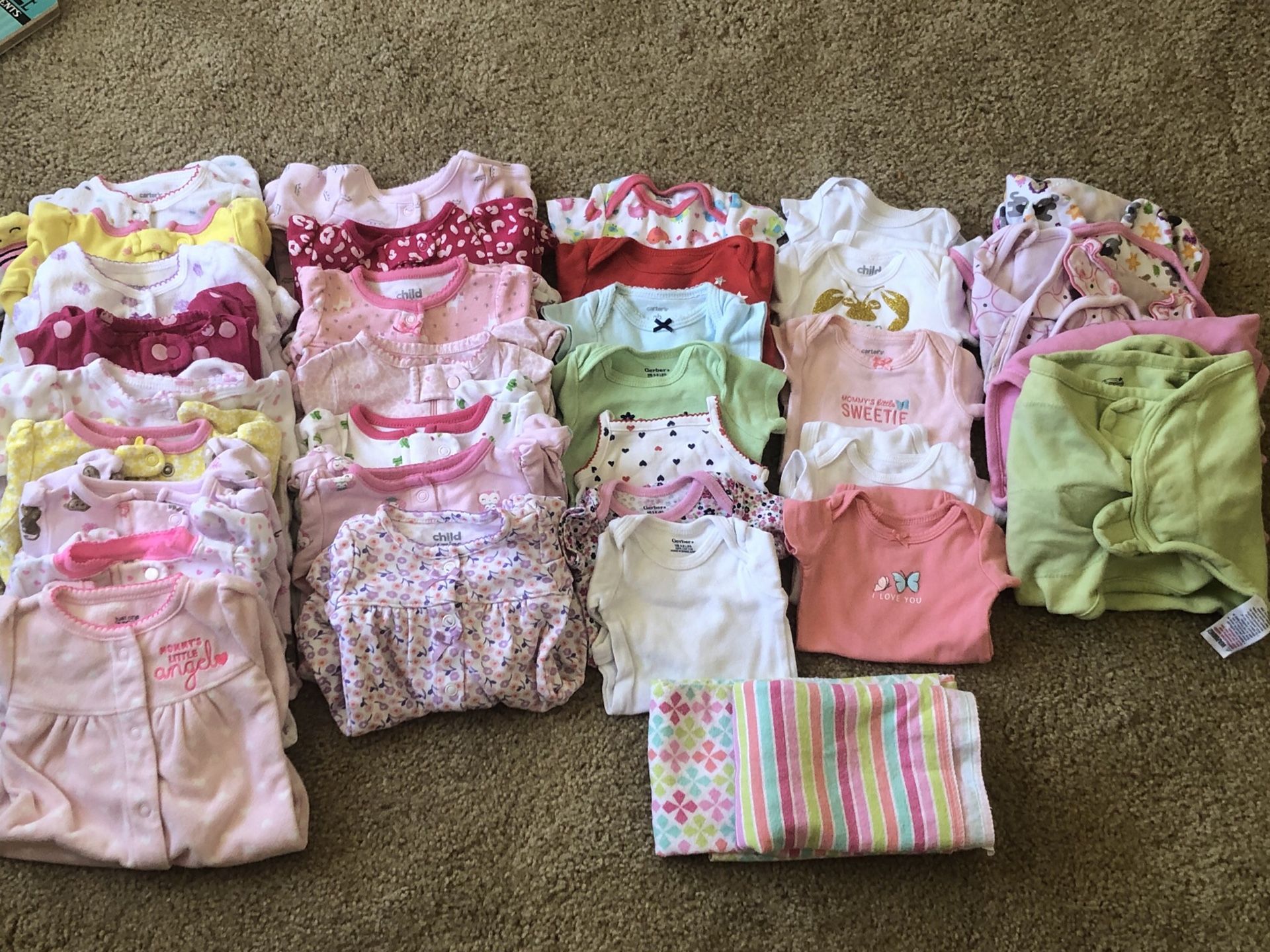 NEWBORN BABY GIRL LOT