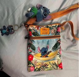 stitch multicolor shoulder bag loungefly