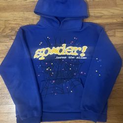Sp5der TC Blue Hoodie 