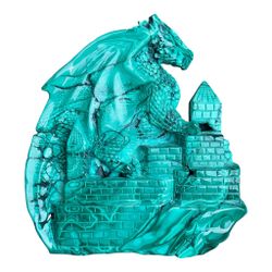 Malachite Crystal Dragon Carving