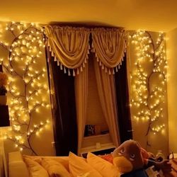 2 Pcs USB Powered Artificial Plant Branch With 96 LEDs, Willow Vine Light For Home Indoor Wall Bedroom Living Room Decor, Bendable Willow