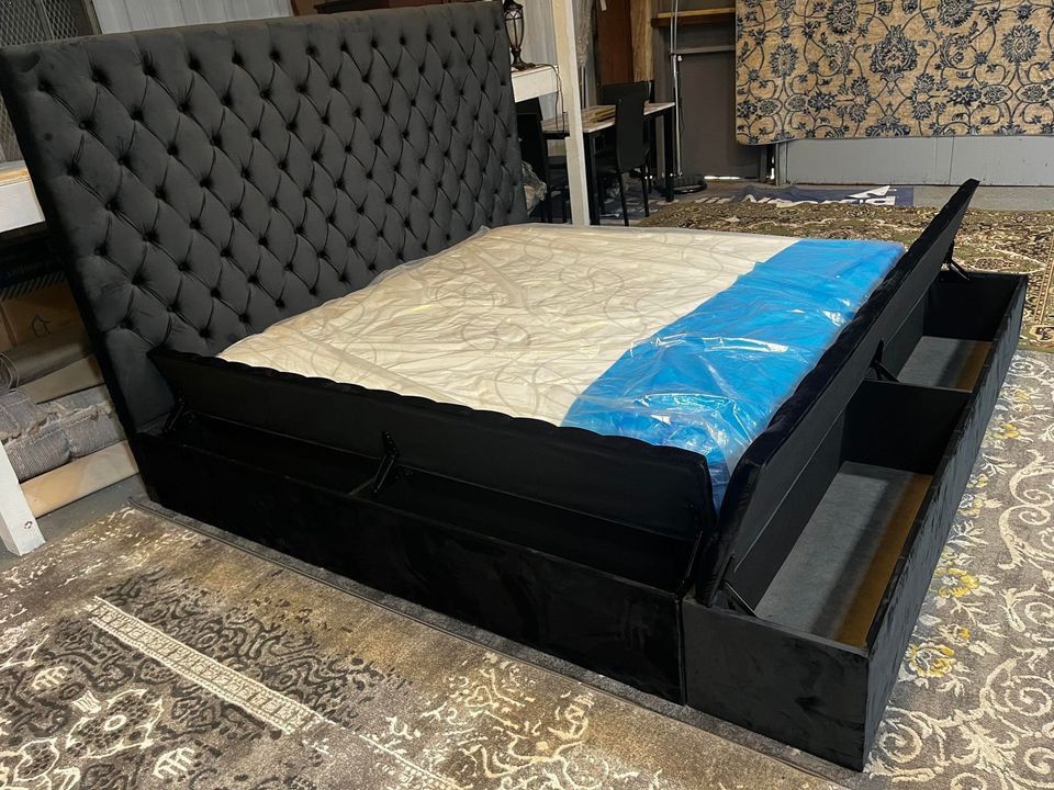 CLEARANCE ONLY $599 STORAGE BED FRAME NEW IN THE BOX