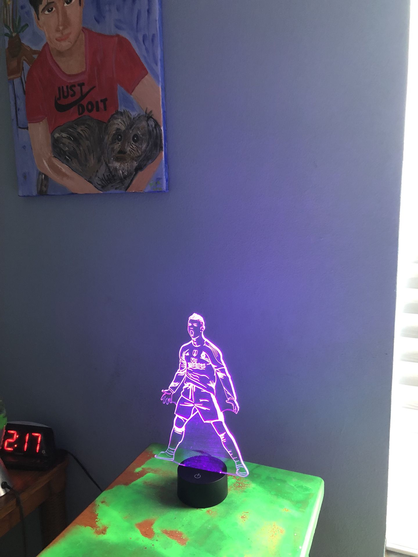 Kids Room Decoration Soccer Or Sponge Bob 3D Lamp