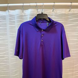 Men’ Large Purple Climalite Golf Short Polo Shirt By Adidas (Pick up🛒 In Bellevue)*Check out my Other Posts 🎁