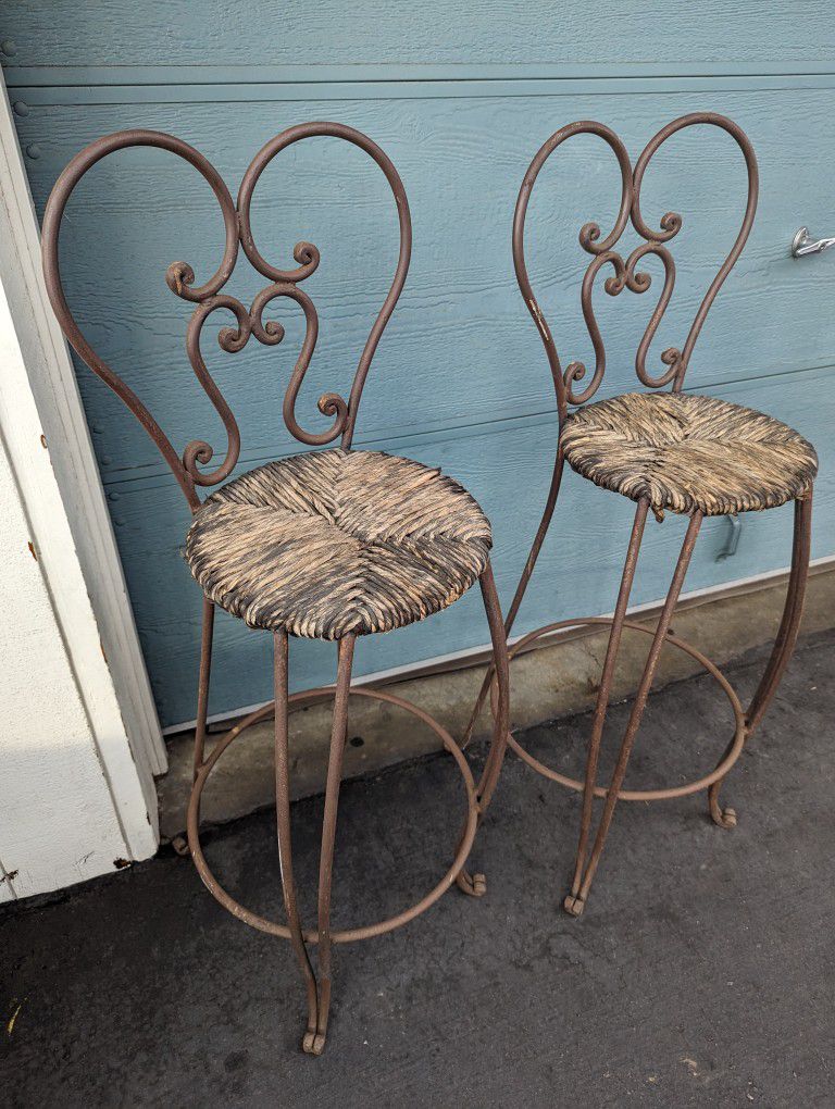 Iron Parlor Chairs (2)