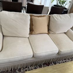 2 White Couches 