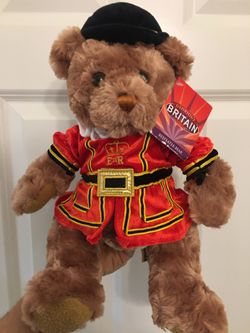 Glorious Britain Beefeater Bear Plush Stuffed Animal Royal Guard Keel Toys