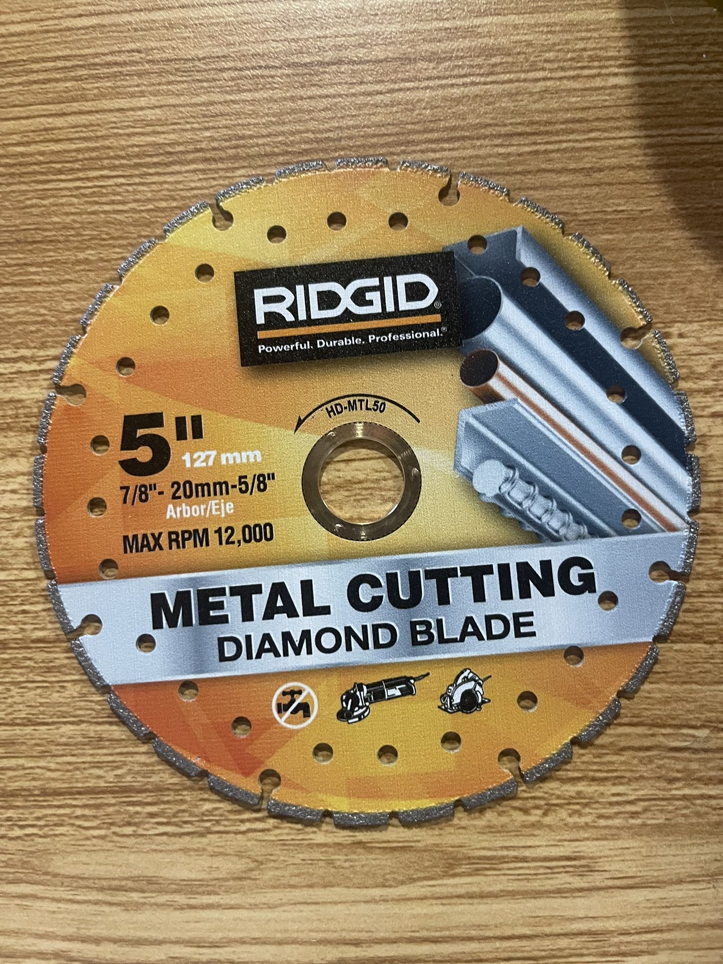RIDGID 5 in. Turbo Rim Diamond Saw Blade