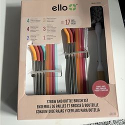 Ello straw and Bottle Brush sets