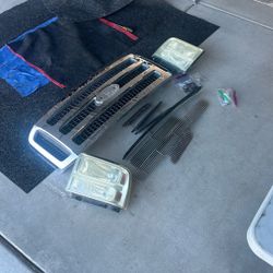 99-07 F250 Billet Grille, Grill And Headlights 