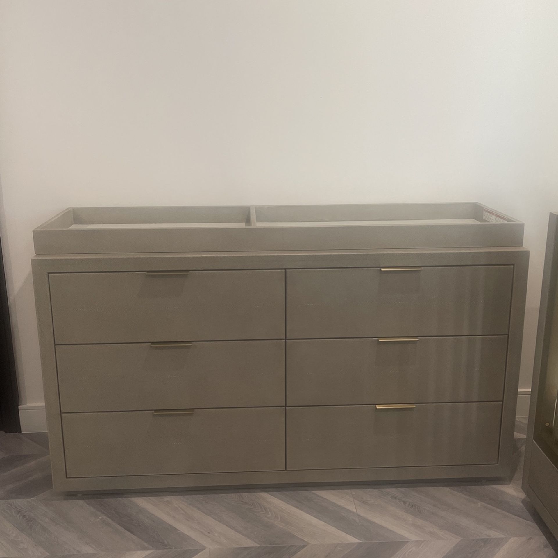 Restoration Harware Clio Shagreen Dresser With Topper