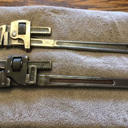 Two 18” Pipe Wrenches