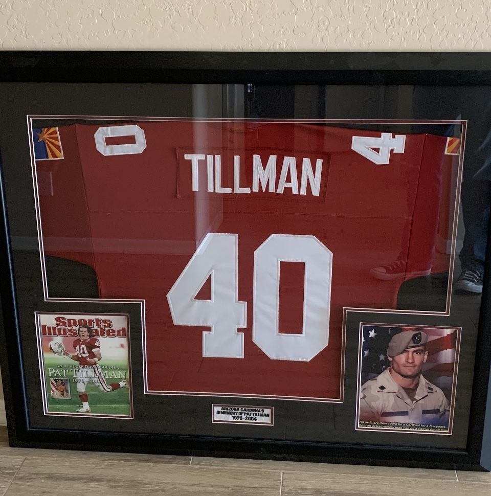 Professionally Framed Pat Tillman Jersey And Photos for Sale in Chandler,  AZ - OfferUp