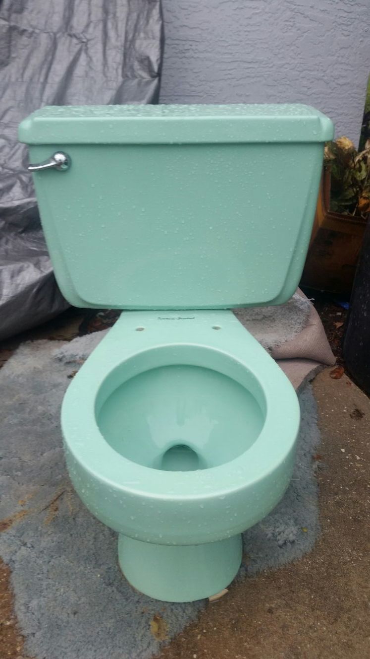 1962 rare green American Standard toilet