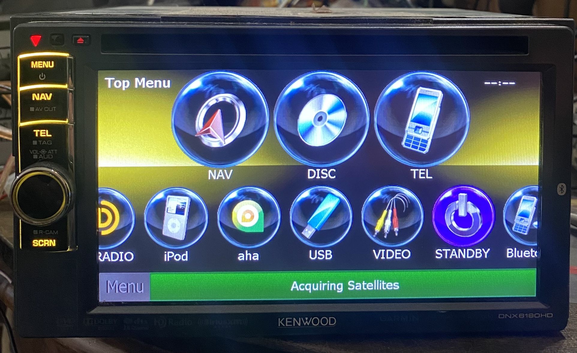 kenwood double din touchscreen car dvd/cd player with bluetooth and navigation