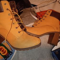Timberland High Heel Work Boots