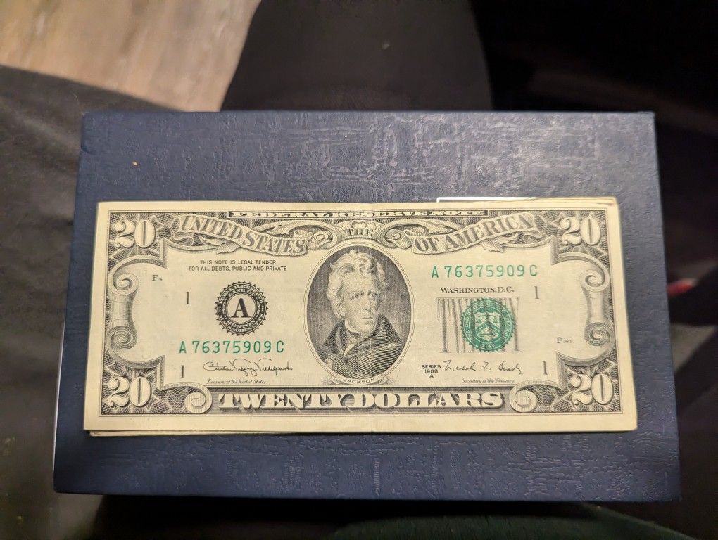 1963, 1981,1988 $20 Dollar Notes