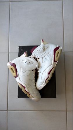 Jordan 6 maroon size 10.5