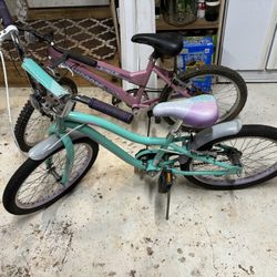Kids 20" Schwinn Cruiser  And 20” Mongoose Hard Tail Mountain Bike