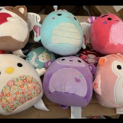 New Set Of 6 Squishmallows