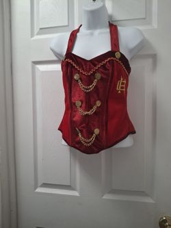 Red Velvet  Corset costume Size S Leg Avenue 