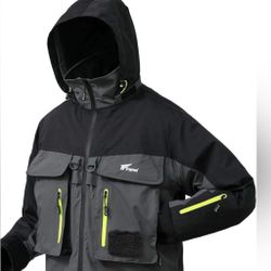 8 Fans Fishing Wading Jackets Breathable Waterproof Fishing Rain Jackets for Men&Women