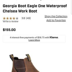 Georgia Boot Eagle One Waterproof Leather Size 14 Work Boot. Good condition light wear on outer, inner and soles. Rugged heavy duty work boots. Msrp $