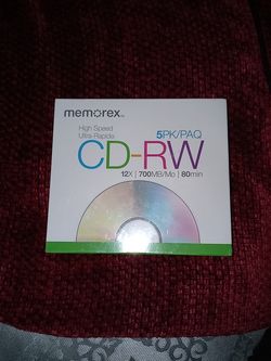 memorex CD-RW. 5PK