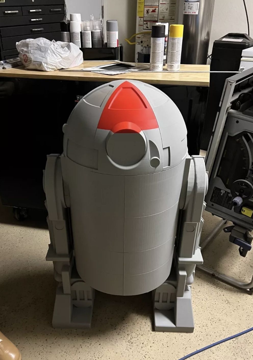 Life-sized 3D Printed 1978 R2-D2 Star Wars Kenner Action Figure Kit