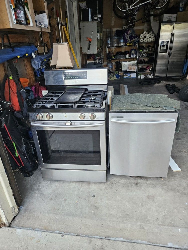 Gas Stove & Dishwasher + Vanity