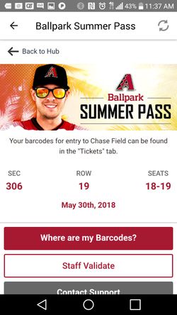 2 FREE tickets for today's game 12:40